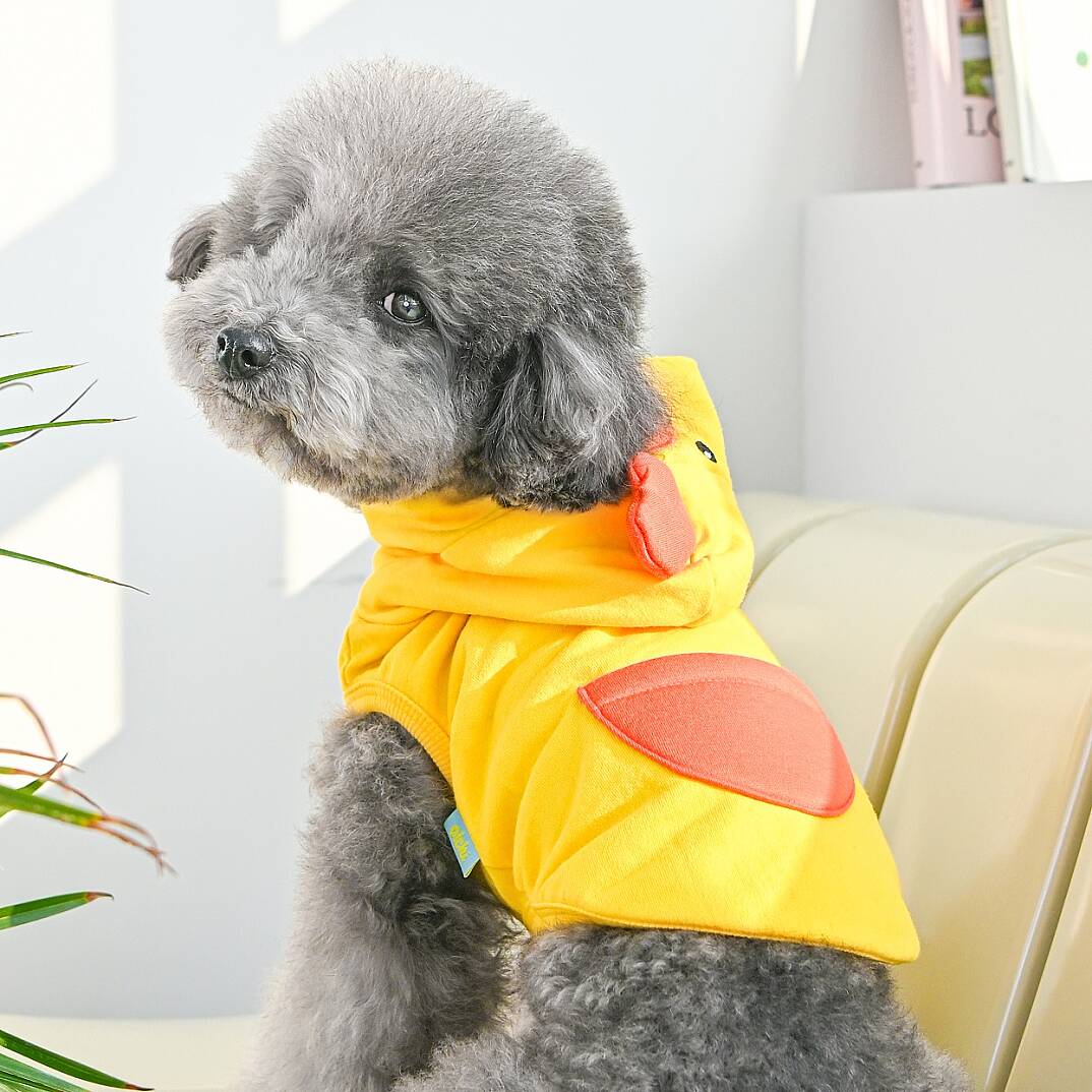 ANIMAL HOODIE / YELLOW - 4