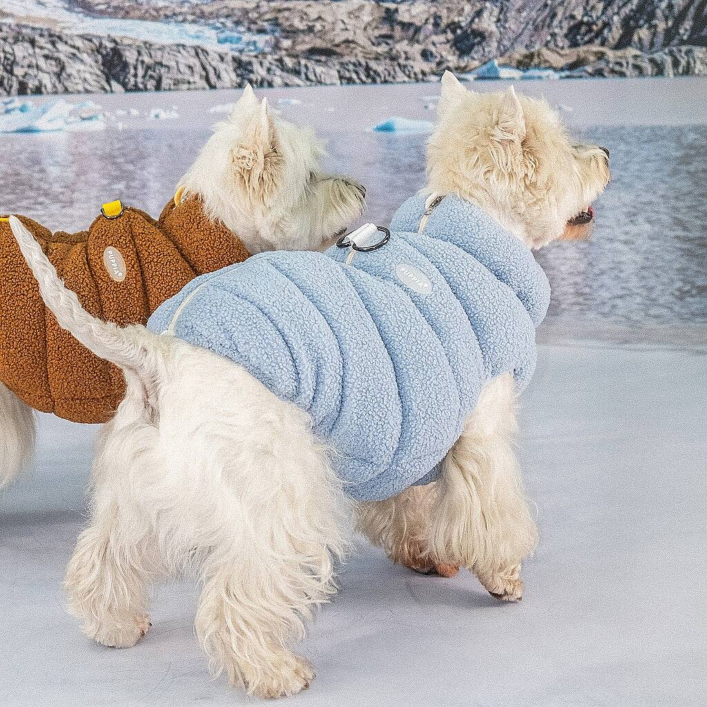 CABIN FLEECE VEST / SKY BLUE - 7
