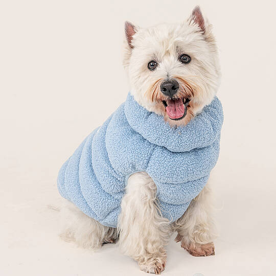 CABIN FLEECE VEST / SKY BLUE - 5