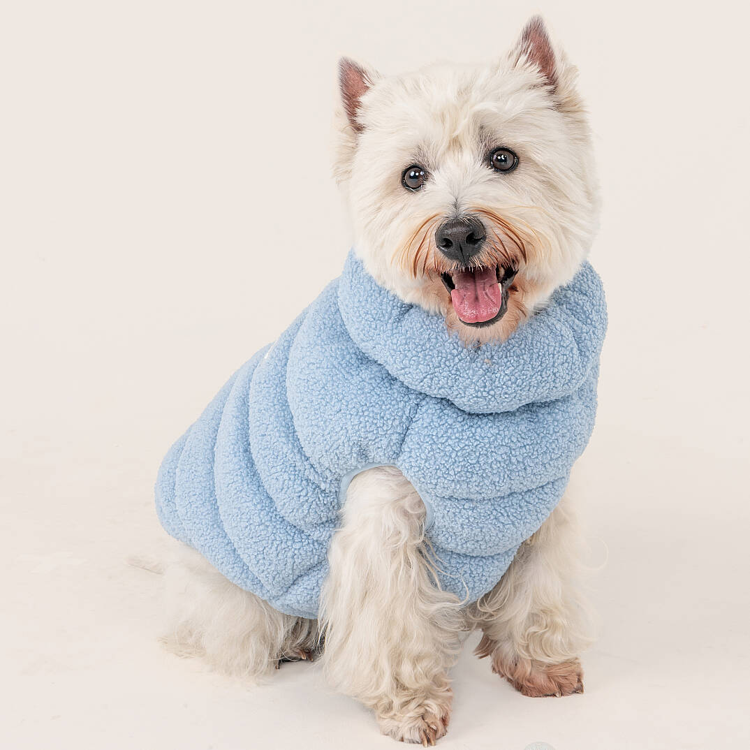 CABIN FLEECE VEST / SKY BLUE - 5