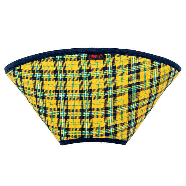CHARLIE CHECKERED E-COLLAR/YELLOW - 1