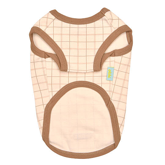 CHECKBOARD T-SHIRT / BROWN - 2
