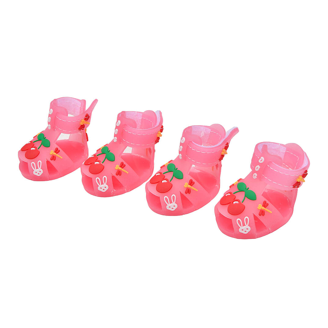 CHERRY RABBIT SHOES / PINK - 3