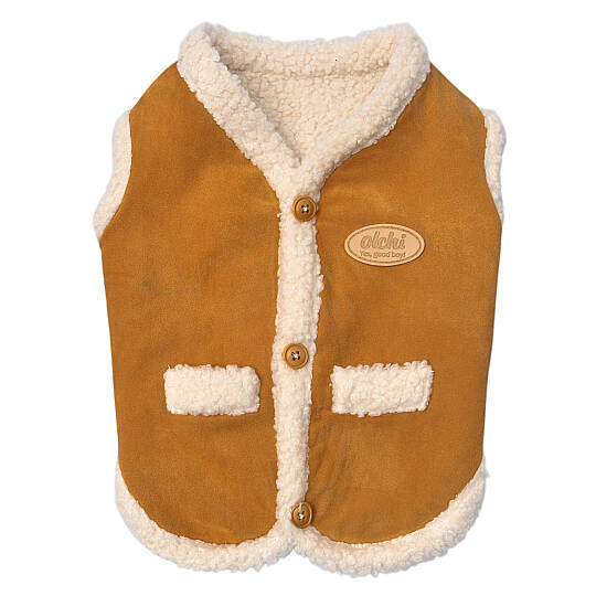  COZY MUSTANG VEST / CAMEL
