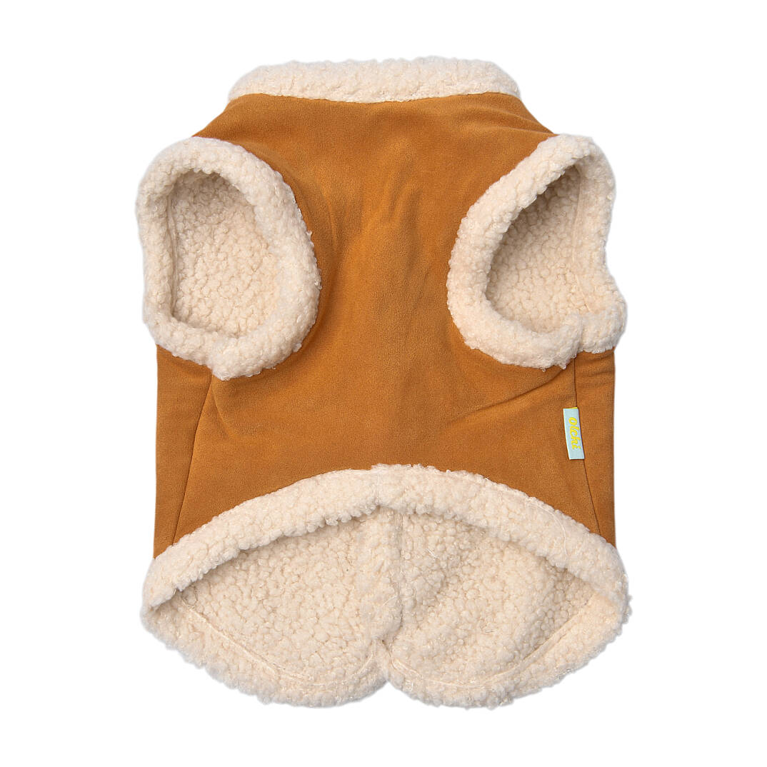  COZY MUSTANG VEST / CAMEL - 2