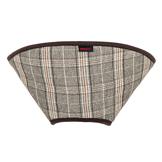 DANDY CHECKERED E-COLLAR/BROWN