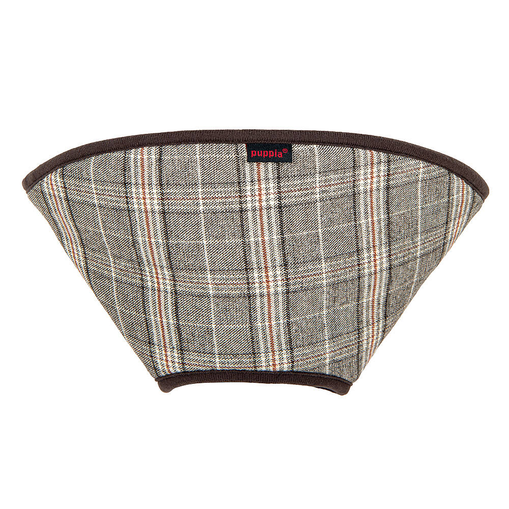 DANDY CHECKERED E-COLLAR/BROWN - 1
