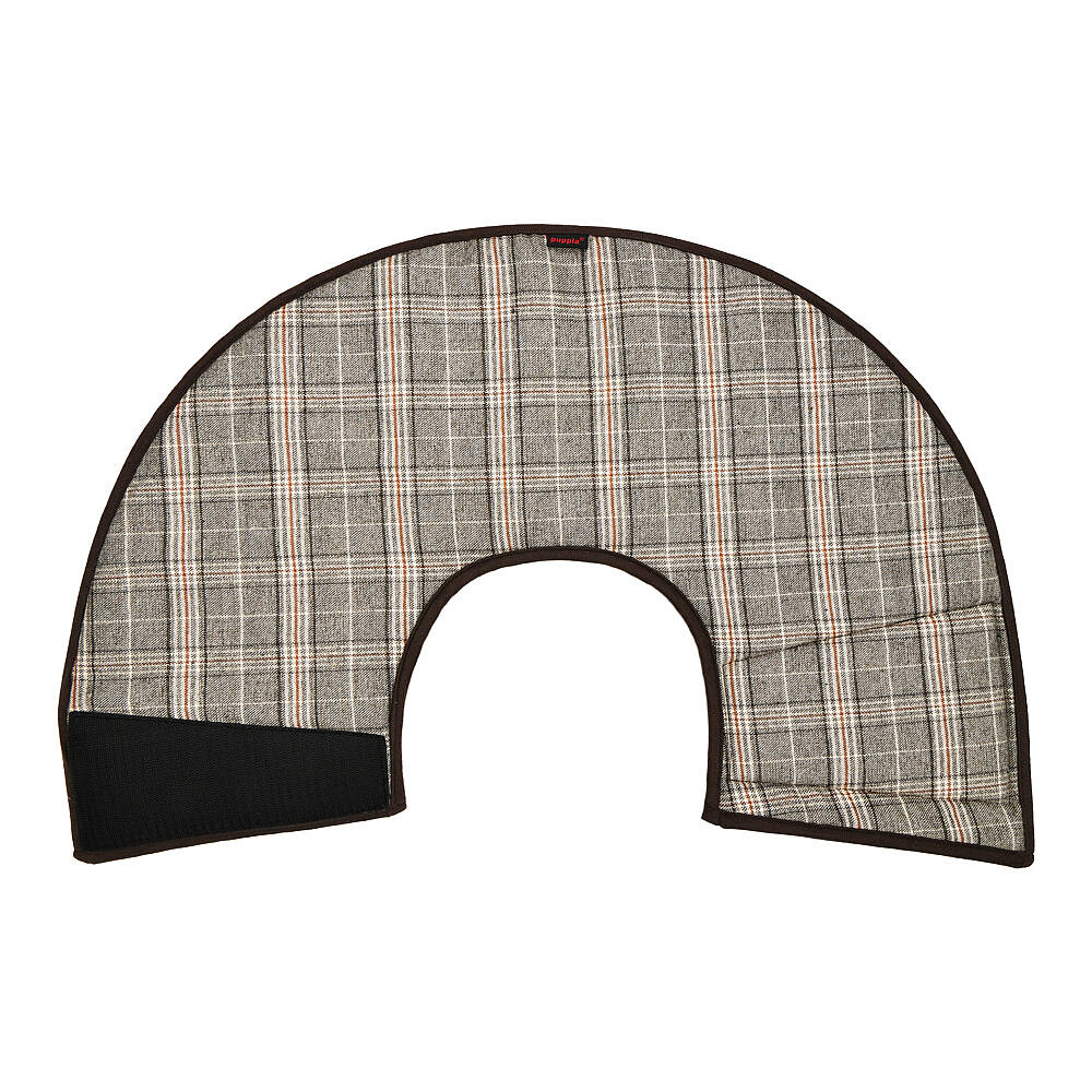 DANDY CHECKERED E-COLLAR/BROWN - 2