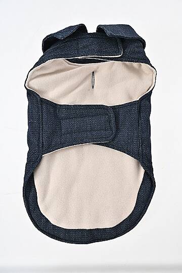 Denim Polarlı Köpek Kıyafeti - 2