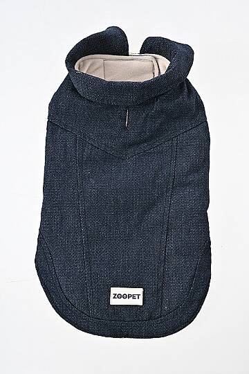 Denim Polarlı Köpek Kıyafeti