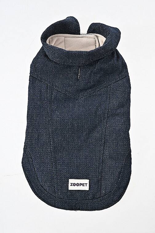 Denim Polarlı Köpek Kıyafeti - 1