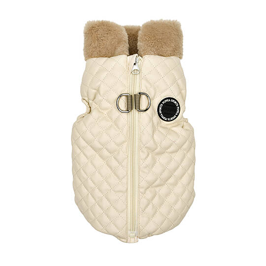 DIA QUILTED VEST JUMPER / BEIGE
