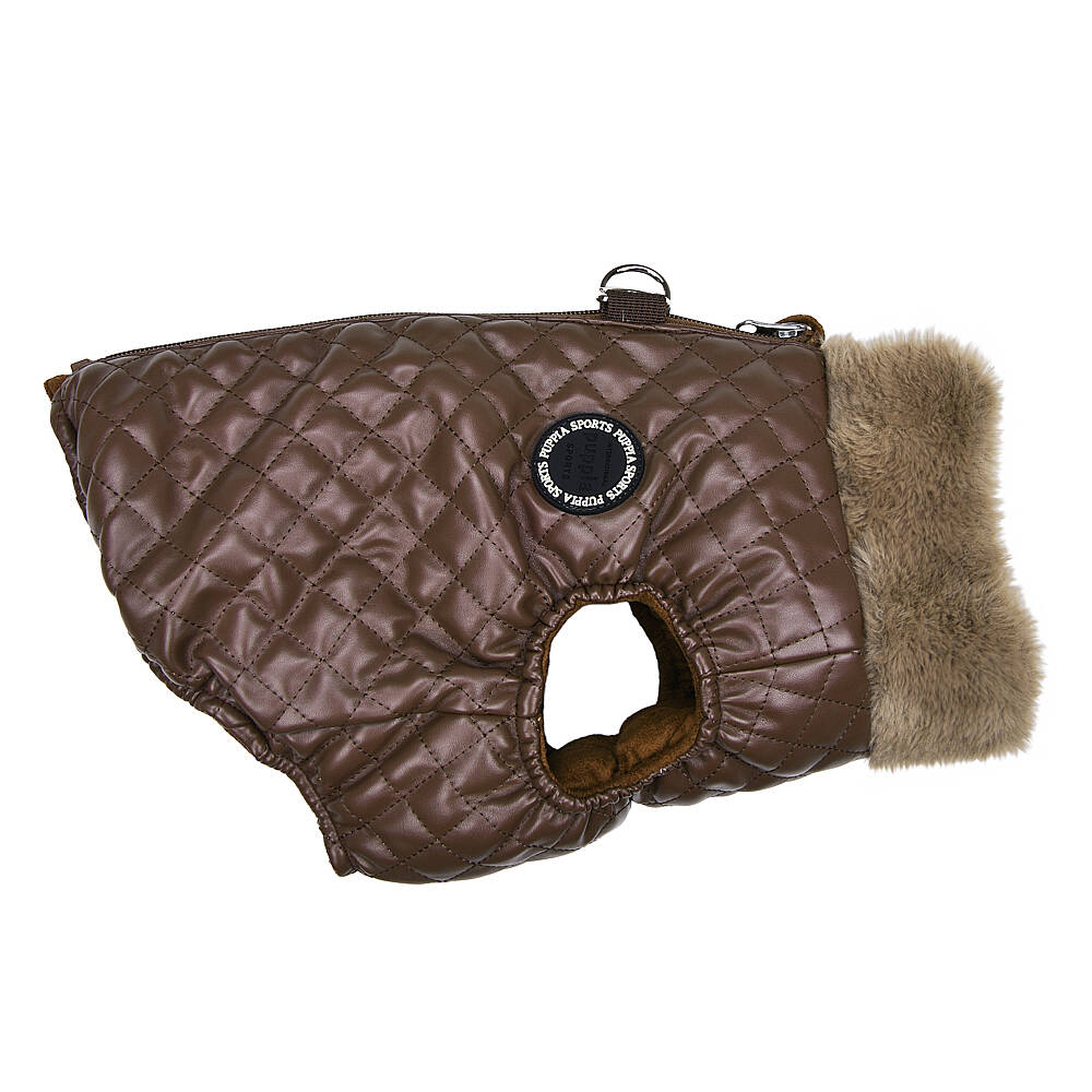 DIA QUILTED VEST JUMPER / BROWN - 3