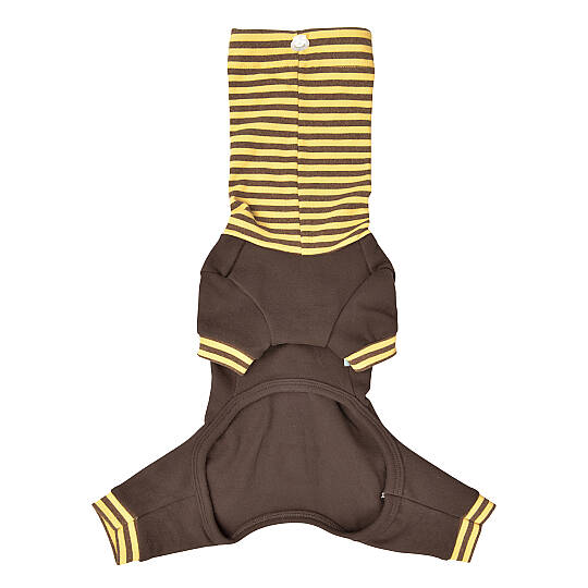 EARS HOODIE COVERALL / BROWN - 2