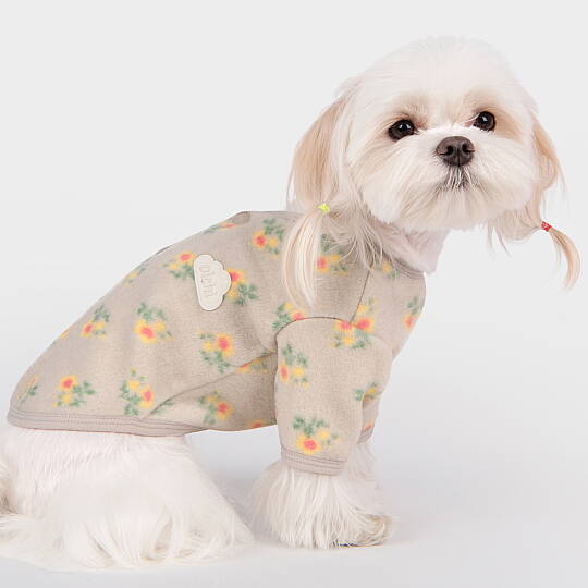 FLOWER BUTTON / GREY - 3