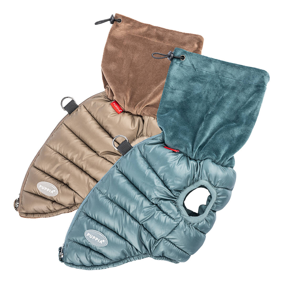 GLACIER SNOOD PUFFER VEST / BROWN - 10