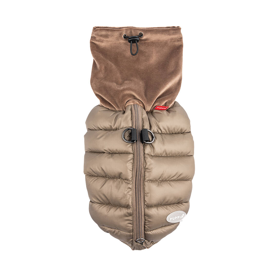 GLACIER SNOOD PUFFER VEST / BROWN - 3