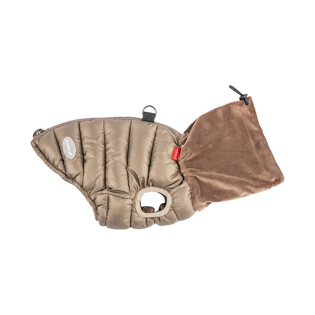 GLACIER SNOOD PUFFER VEST / BROWN - 6
