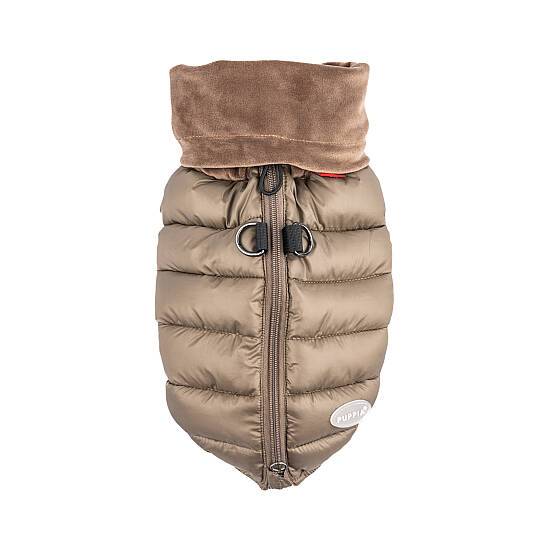 GLACIER SNOOD PUFFER VEST / BROWN