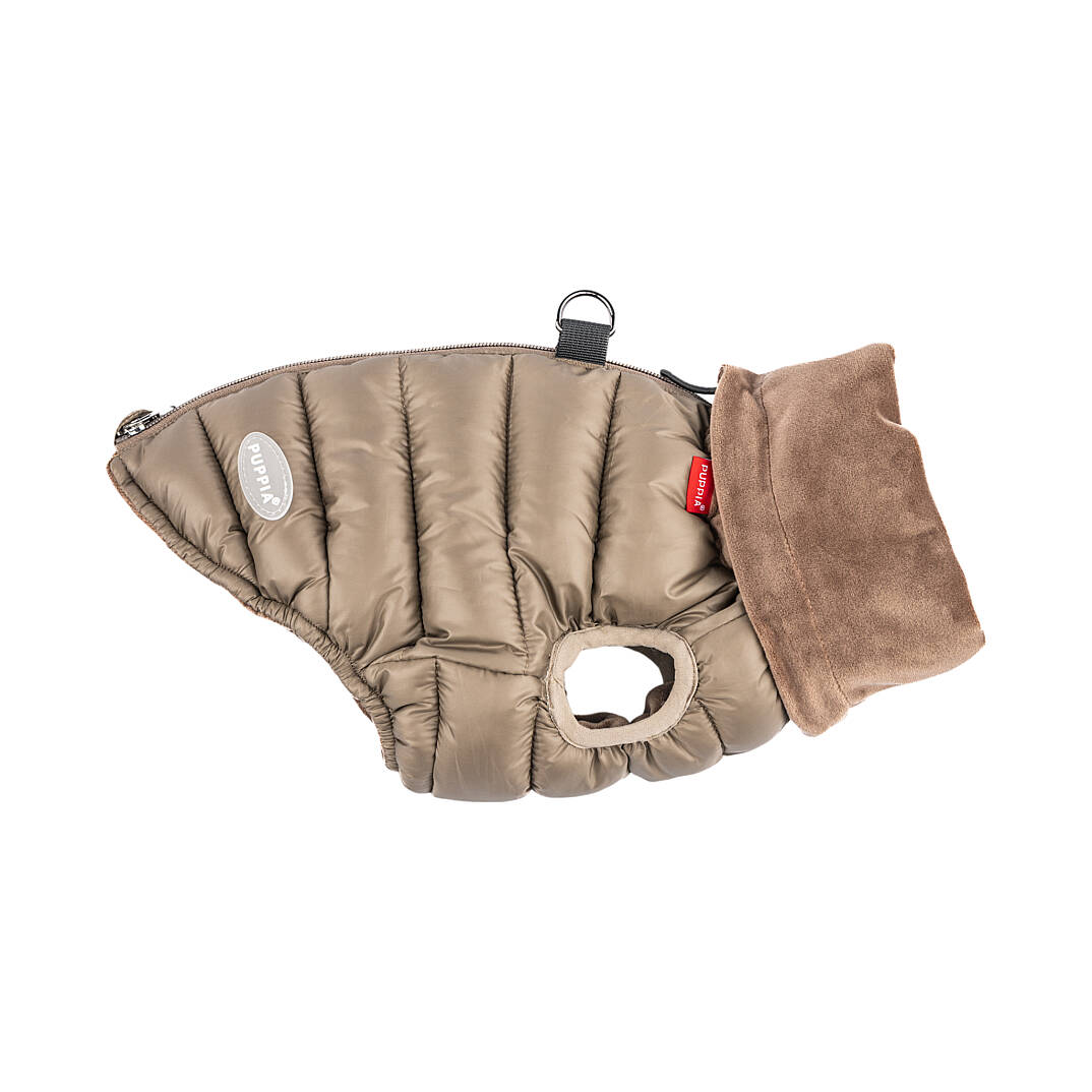 GLACIER SNOOD PUFFER VEST / BROWN - 5