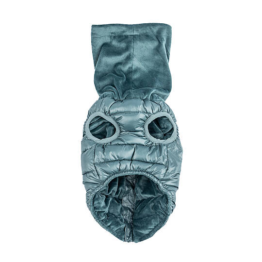 GLACIER SNOOD PUFFER VEST / TEAL - 4