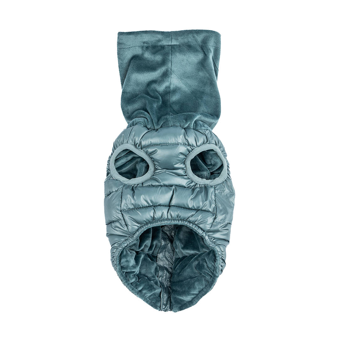 GLACIER SNOOD PUFFER VEST / TEAL - 4