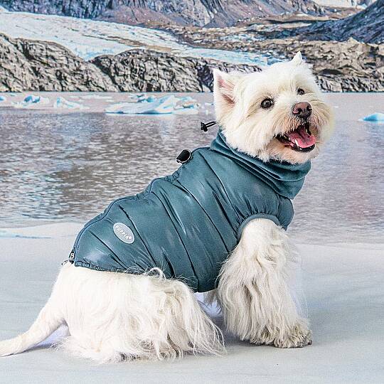 GLACIER SNOOD PUFFER VEST / TEAL - 7