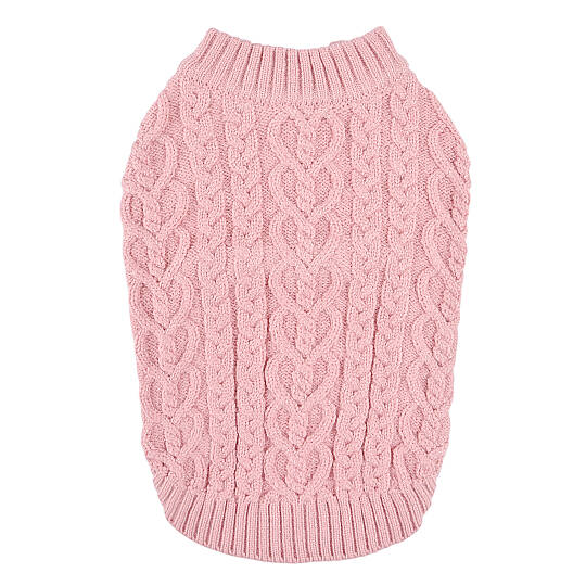 Heart Cable Knit Sweater / ID.PINK