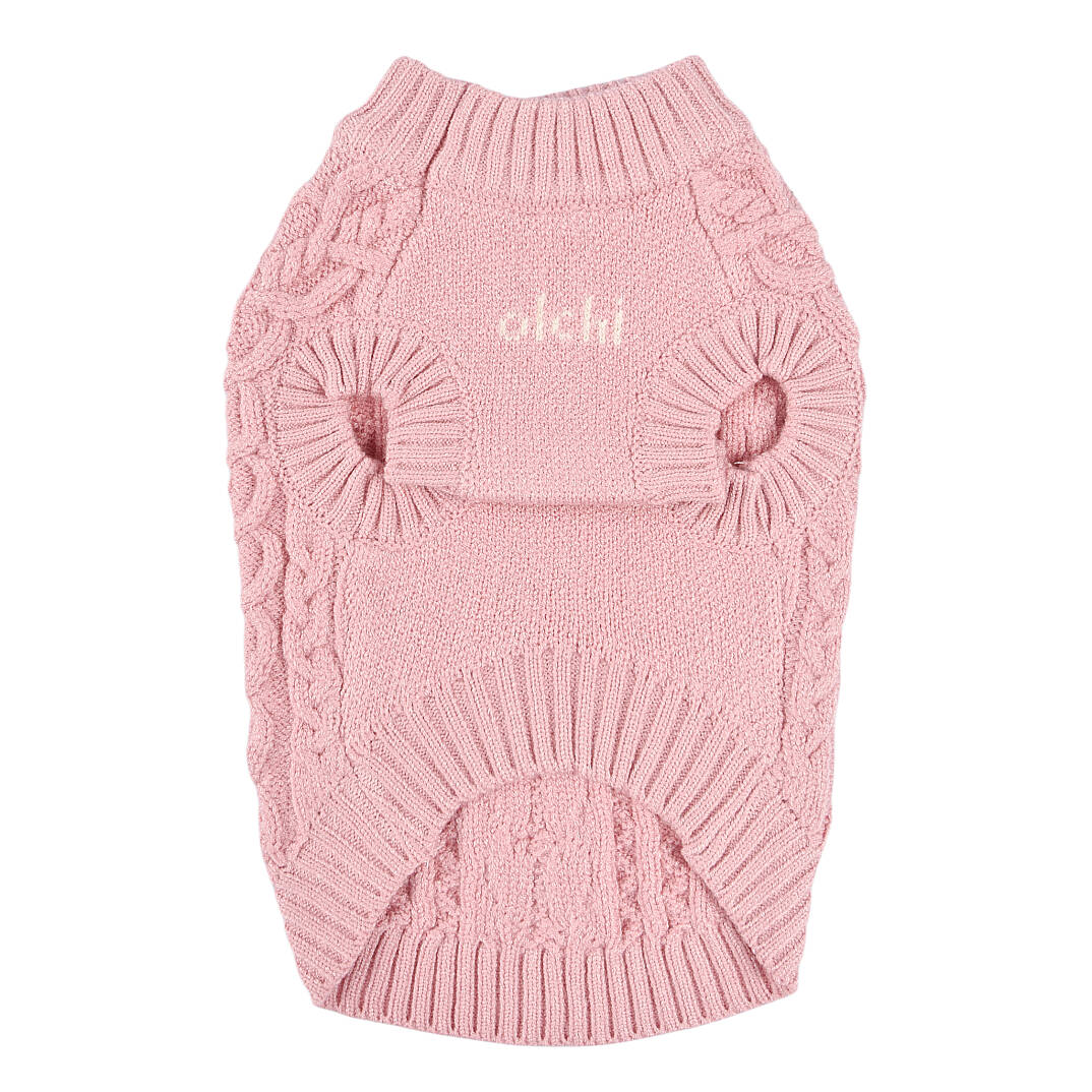 Heart Cable Knit Sweater / ID.PINK - 2