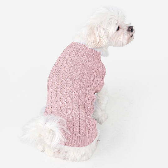 Heart Cable Knit Sweater / ID.PINK - 3