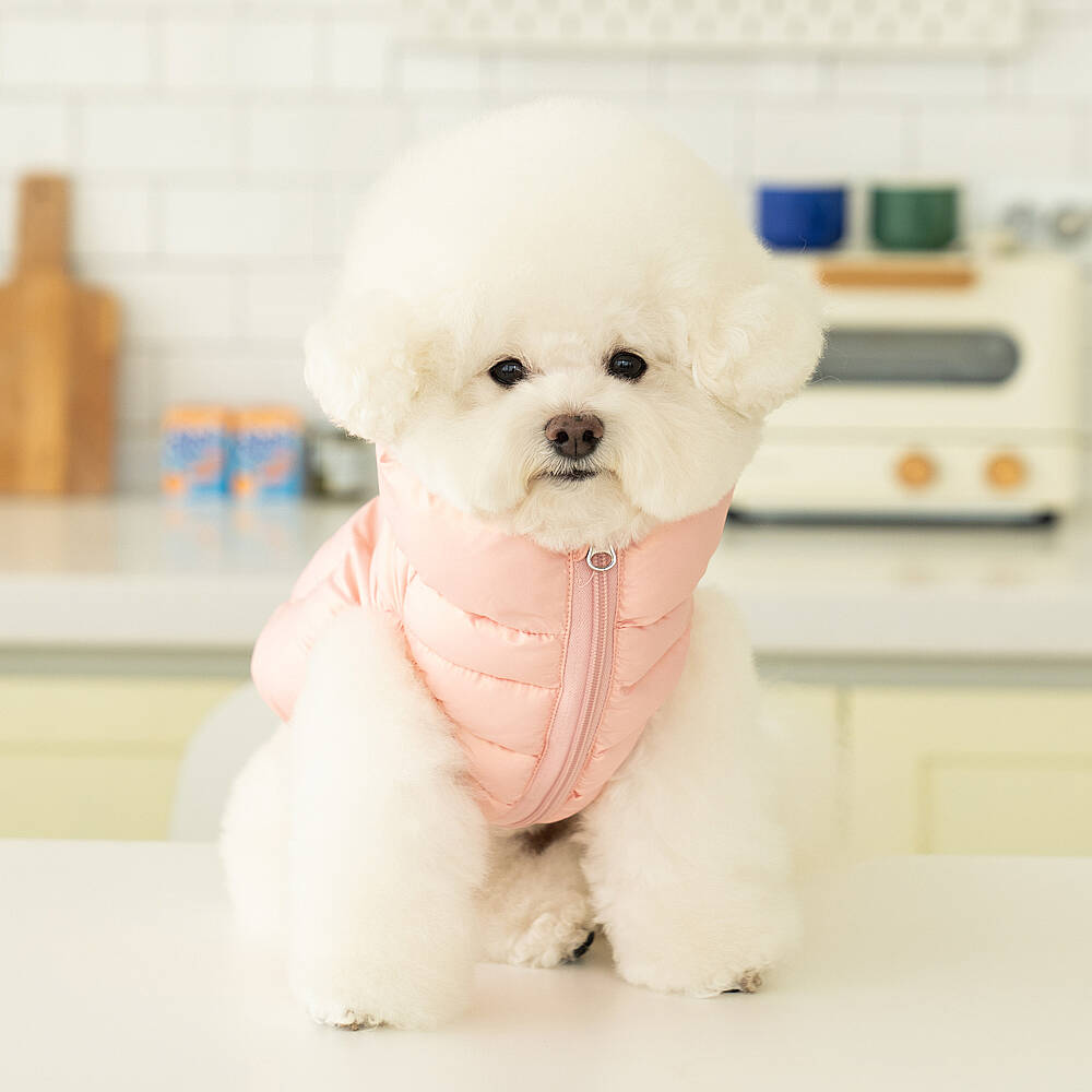 HEART FLUFFY VEST JUMPER / PINK - 4