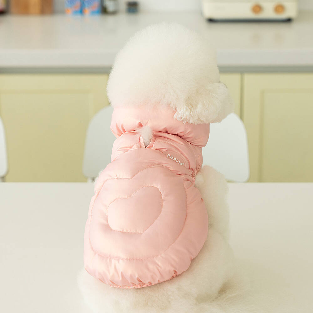 HEART FLUFFY VEST JUMPER / PINK - 5
