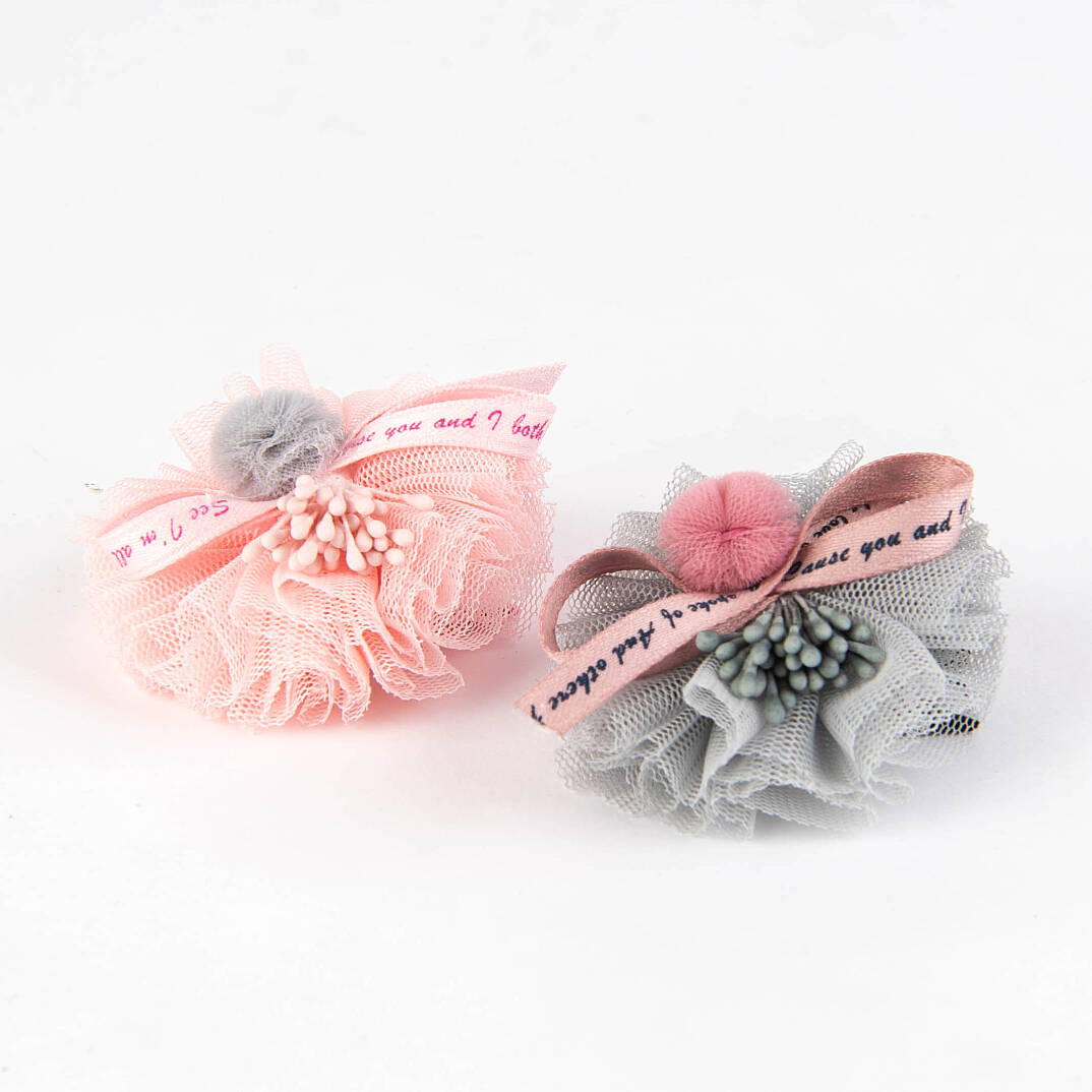 Lace Pom Pom/GREY - 3
