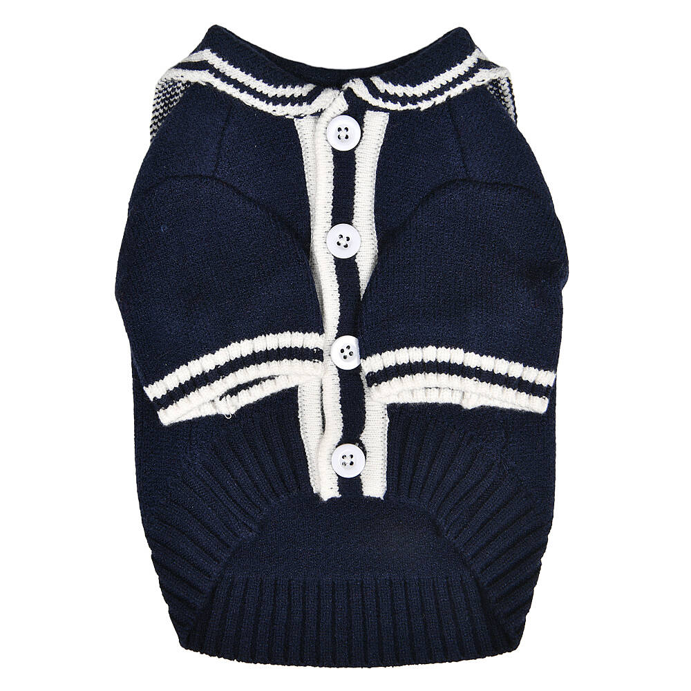 MARINE KNIT CARDIGANS / NAVY - 1