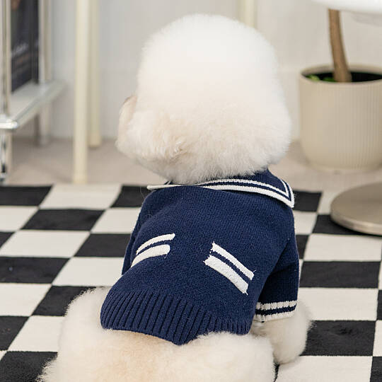 MARINE KNIT CARDIGANS / NAVY - 5