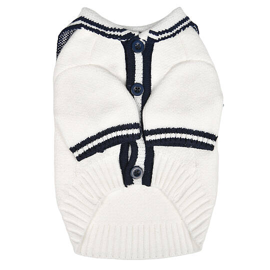 MARINE KNIT CARDIGANS / WHITE