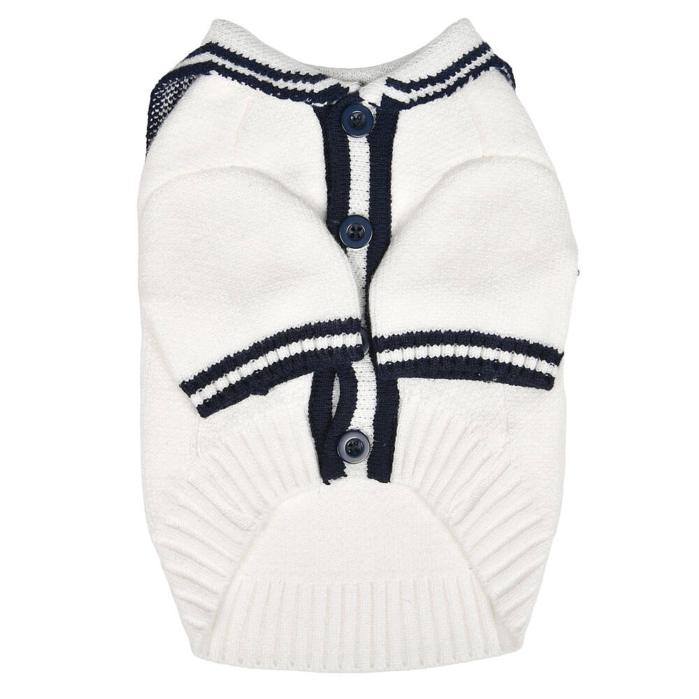 MARINE KNIT CARDIGANS / WHITE - 1