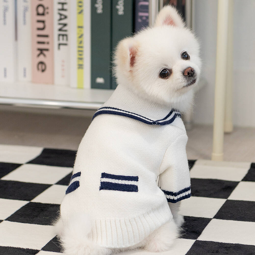 MARINE KNIT CARDIGANS / WHITE - 4