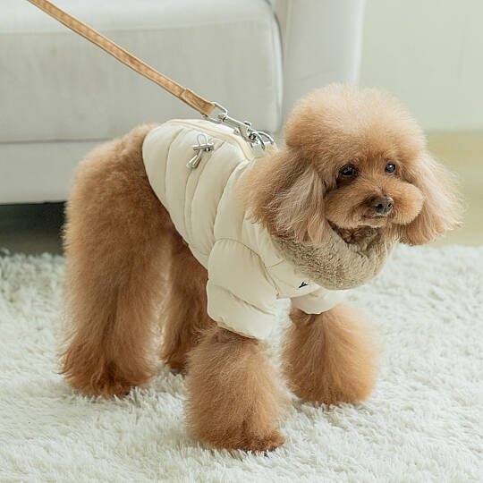 MARSHMALLOW QUILTED JUMPER / BEIGE - 3