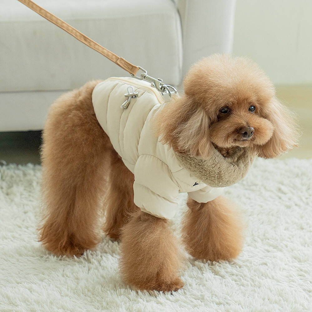 MARSHMALLOW QUILTED JUMPER / BEIGE - 3