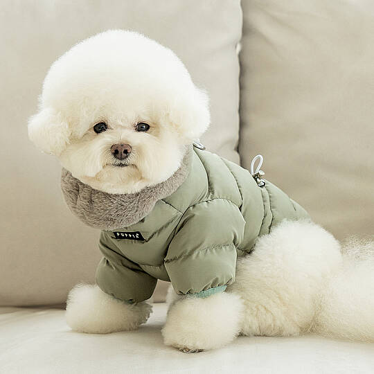 MARSHMALLOW QUILTED JUMPER / KHAKI - 3