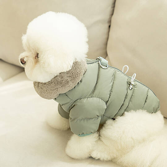 MARSHMALLOW QUILTED JUMPER / KHAKI - 4