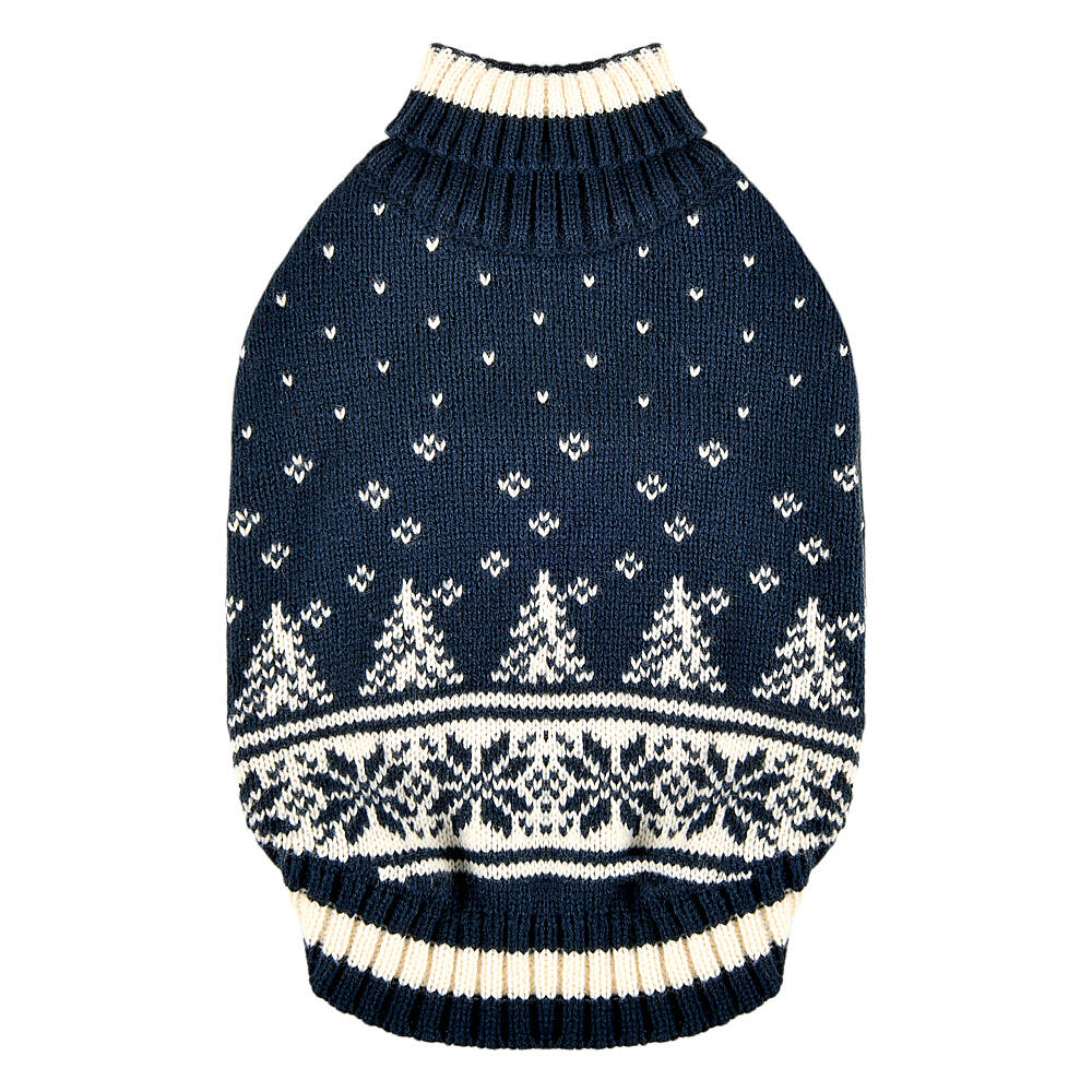 NEVIS TURTLENECK KNIT / NAVY - 1
