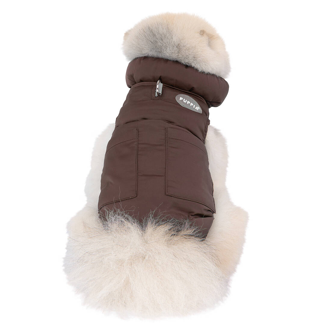 PUFFER VEST JUMPER / BROWN - 9