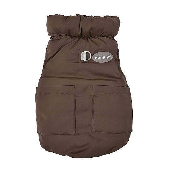 PUFFER VEST JUMPER / BROWN