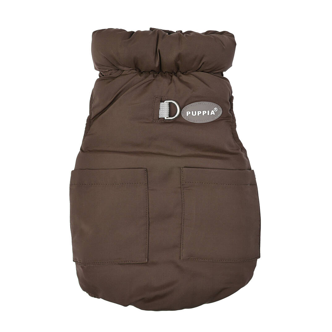 PUFFER VEST JUMPER / BROWN - 1