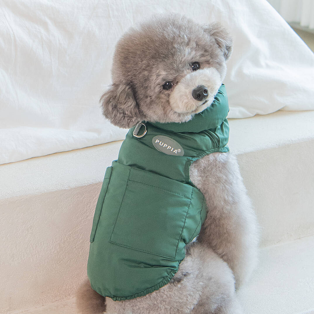 PUFFER VEST JUMPER / GREEN - 7