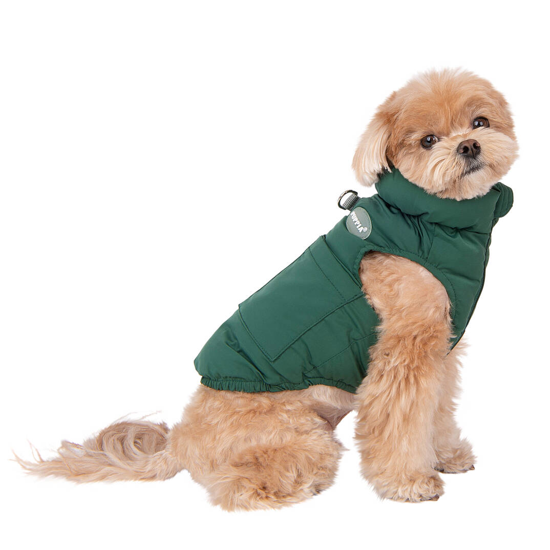 PUFFER VEST JUMPER / GREEN - 8