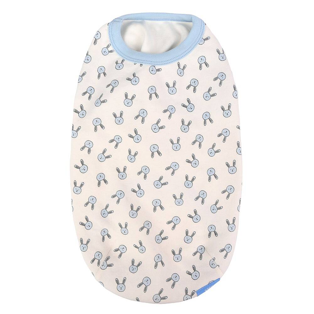 RABBIT PATTERN / SKY BLUE - 1