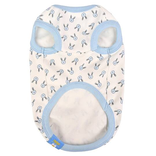 RABBIT PATTERN / SKY BLUE - 2